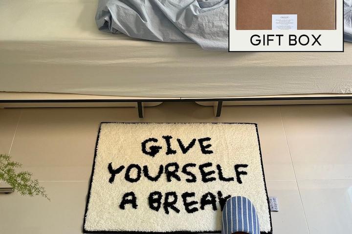 레터링 소프트 미니 러그 발매트 모던 심플 욕실 주방 현관 터프팅 미끄럼방지