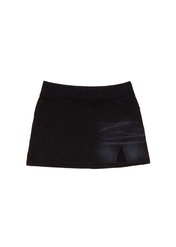 Brush mini skirt  (Black)