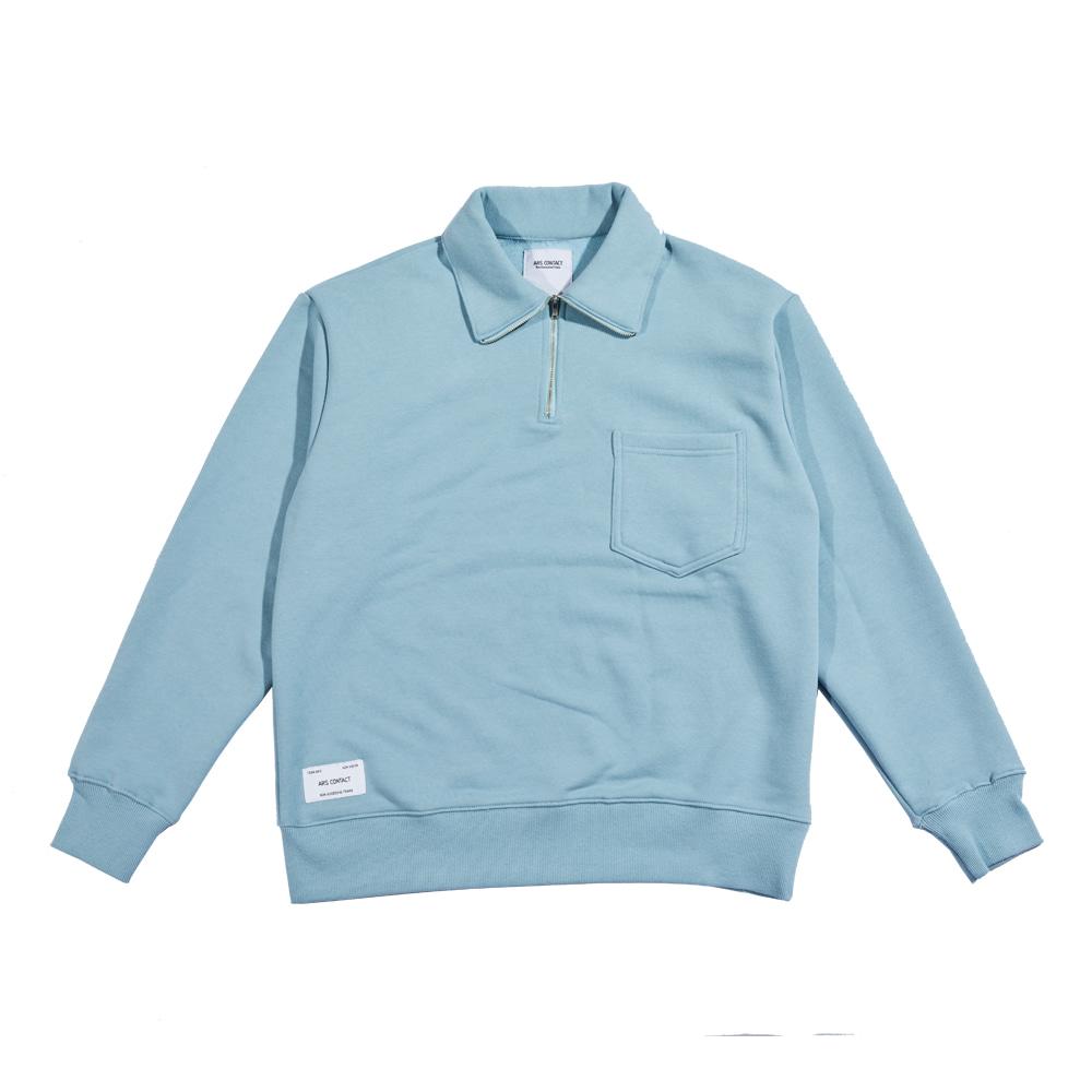 AC Quarter Zip-up, Sky-Blue