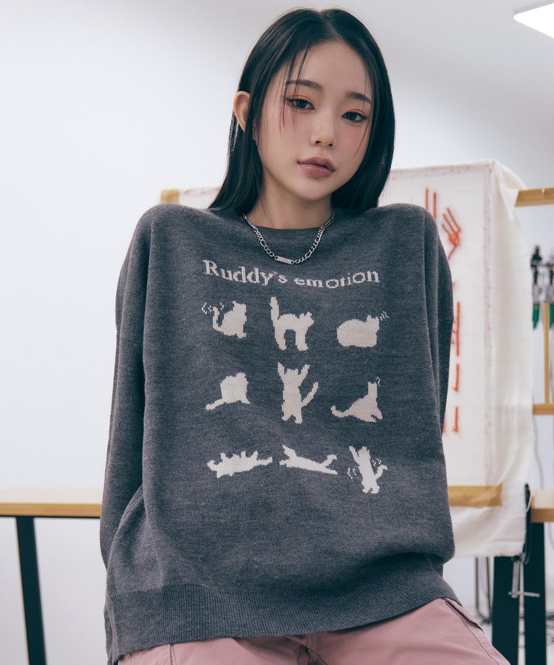 [본챔스X러디칙스] RUDDY'S EMOTION KNITWEAR B22FT09CH