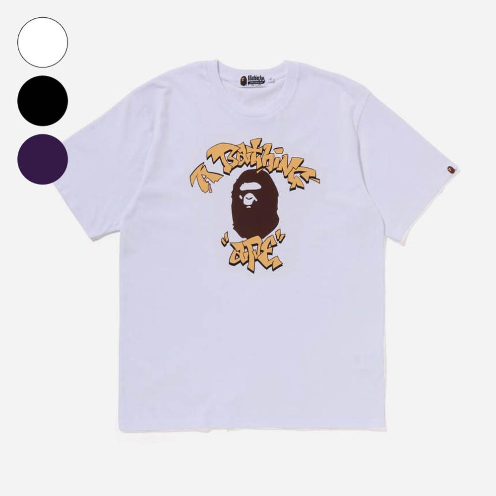 베이프 그래피티 컬리지 반팔 티셔츠 : 셀렉샵 리코