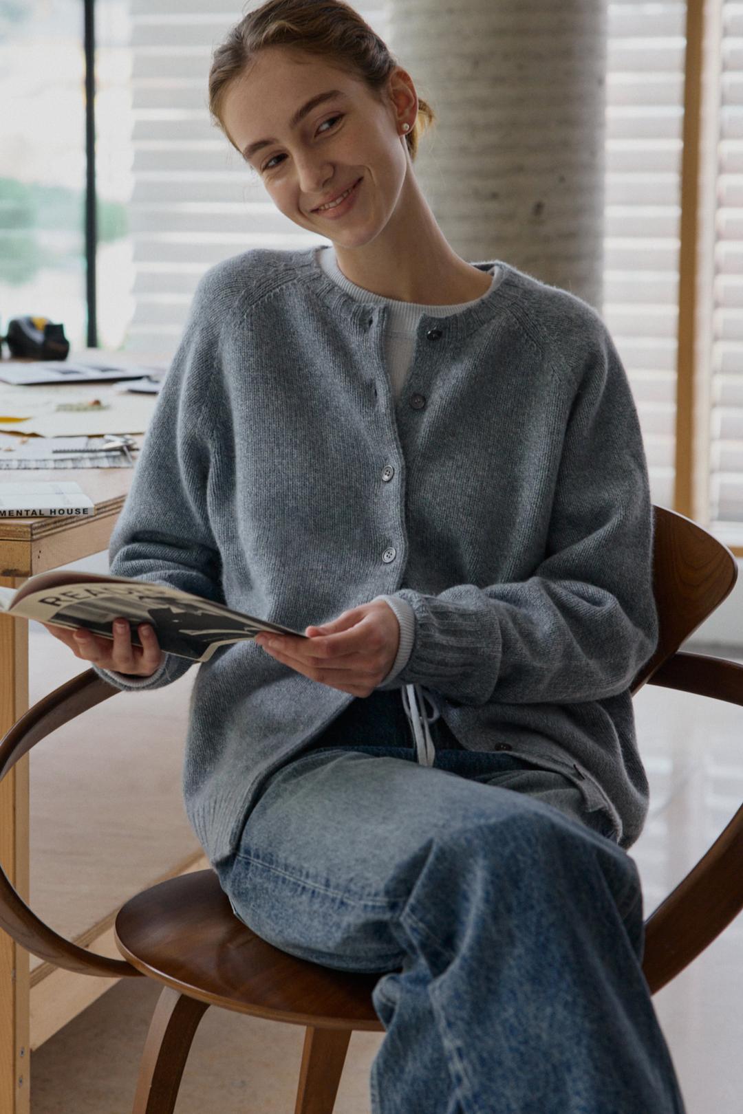 홀가먼트 나나 라쿤 가디건