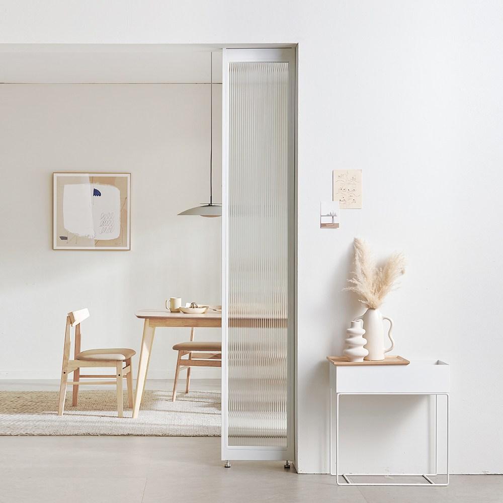 미즌하임 듀크 모루유리 가벽 파티션, 모루유리(전체), 화이트, 400x2300