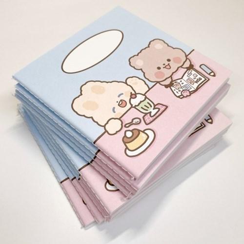 라연팬시 스퀘어노트 카페에서