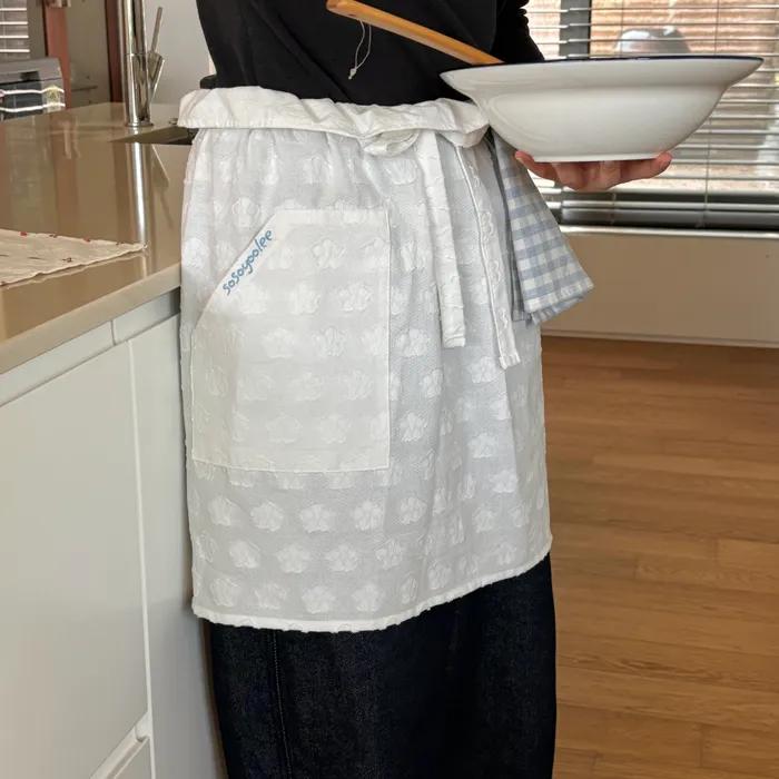 (sosoyoolee) blooming in kitchen 앞치마 하프 에이프런