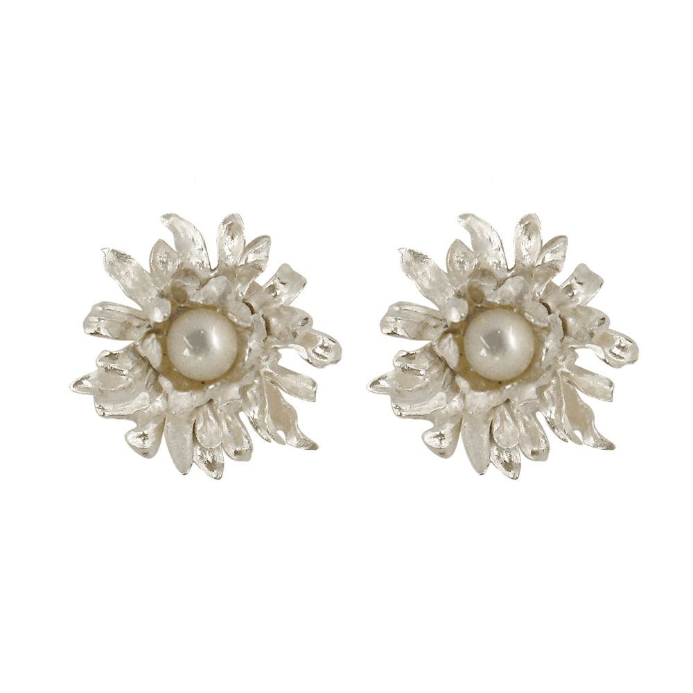 Withered flower Earring (mother of pearl)