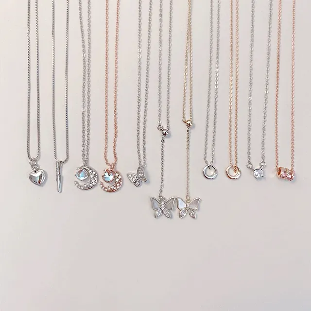 [실버925/1개구매가능] 고퀄리티 나비 실버골드 은목걸이
