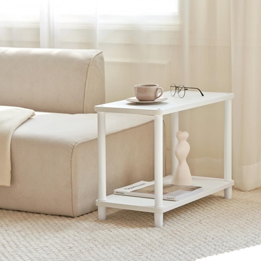 데일리 슬림 라운드 선반 진열대 사각 2단 600