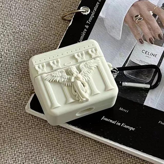 에어팟 프로 프로2 천사 조각상 고리형 링 실리콘 airpods pro pro2 고급스러운 예쁜 감성 디자인 소프트 보호 커버 케이스