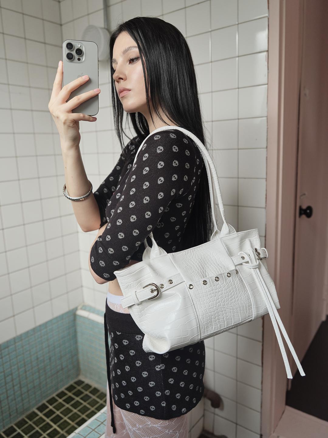 Vezel Bag [Croc White]