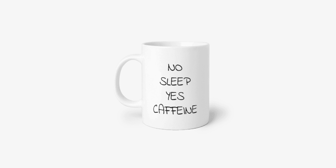 잠 말고 카페인 머그컵