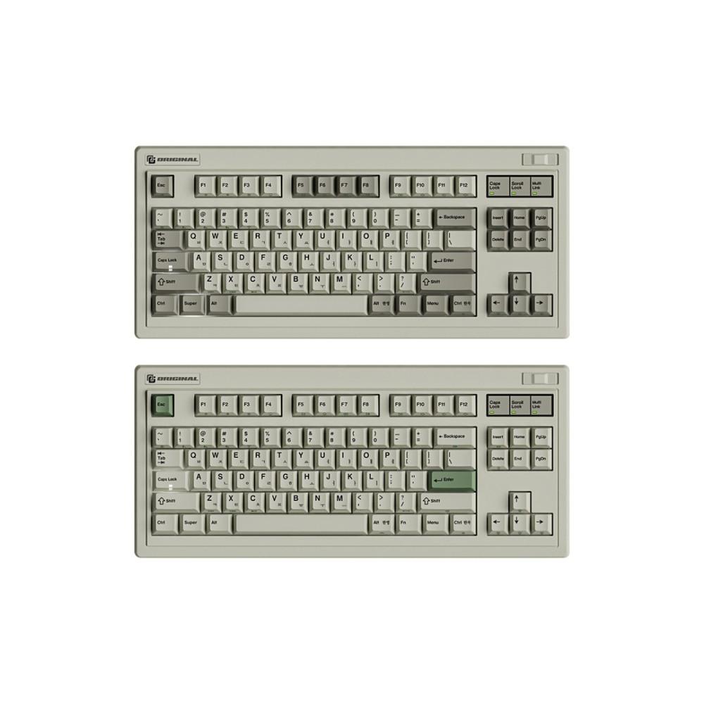 FL-ESPORTS OG87 레트로 유무선 블루투스 기계식 키보드