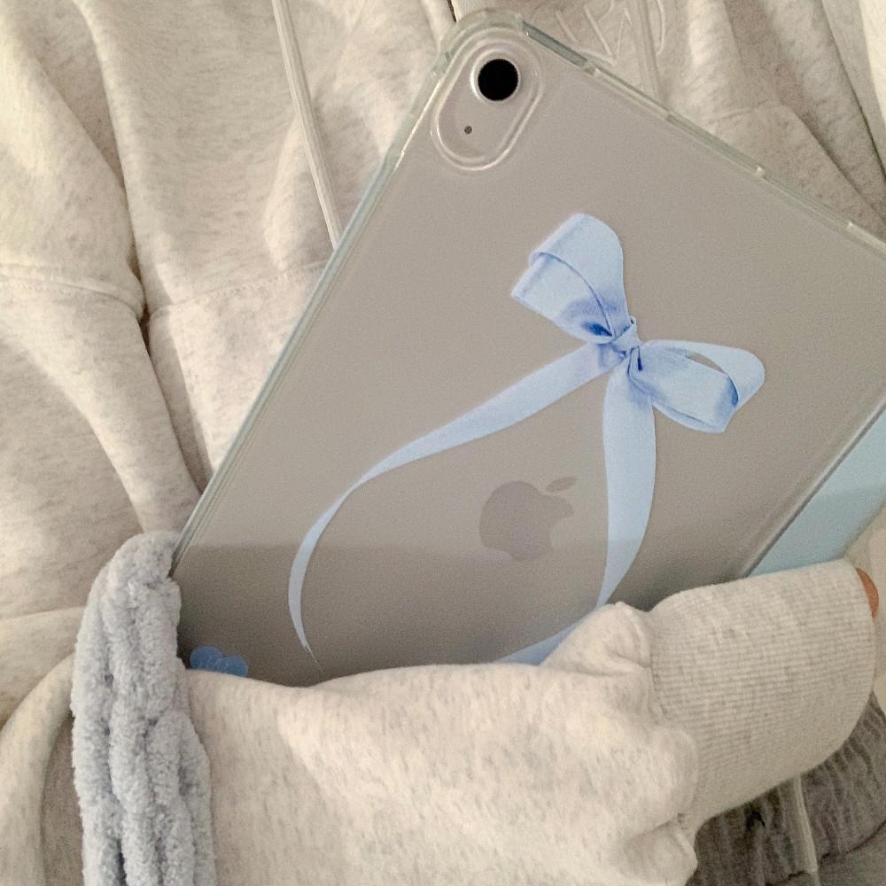 Ribbon | 스마트 커버 아이패드 케이스 - Blue ribbon (5 colors)