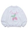 PHYPS® STRAWBERRY CREWNECK LIGHT GRAY