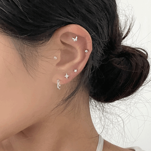 [5 set] 심플 무드 피어싱 세트