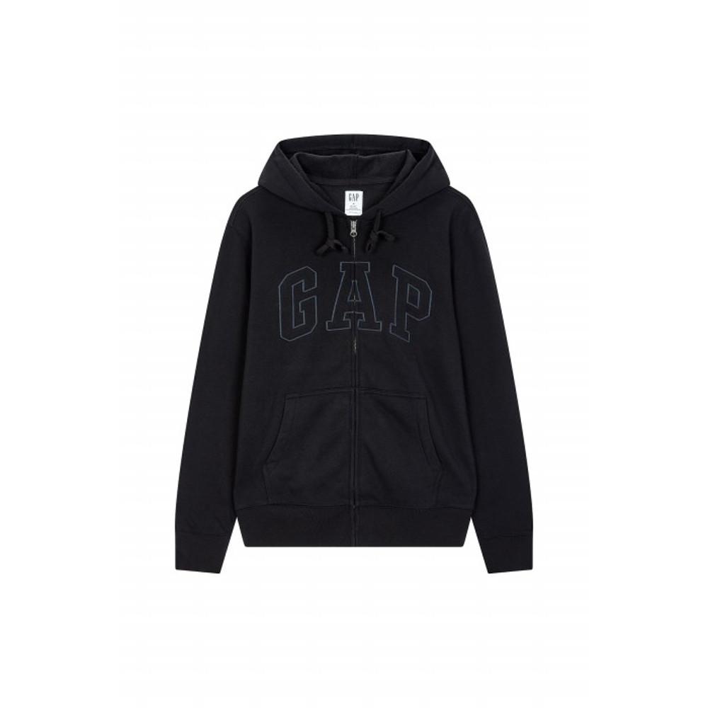 [GAP Adults] [남성] 로고 패치 이지 후드 집업_블랙
