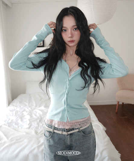 [모델극찬💖/코디추천] 꼬아립 브이 투웨이 가디건 - 4color