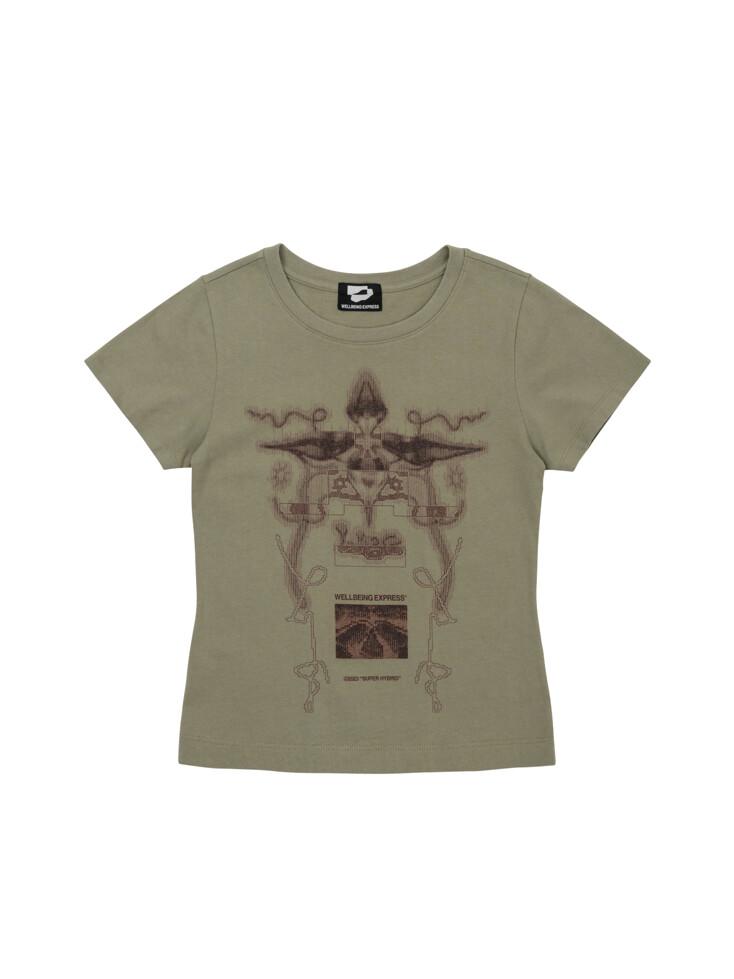 Digital Tattoo Tee Khaki