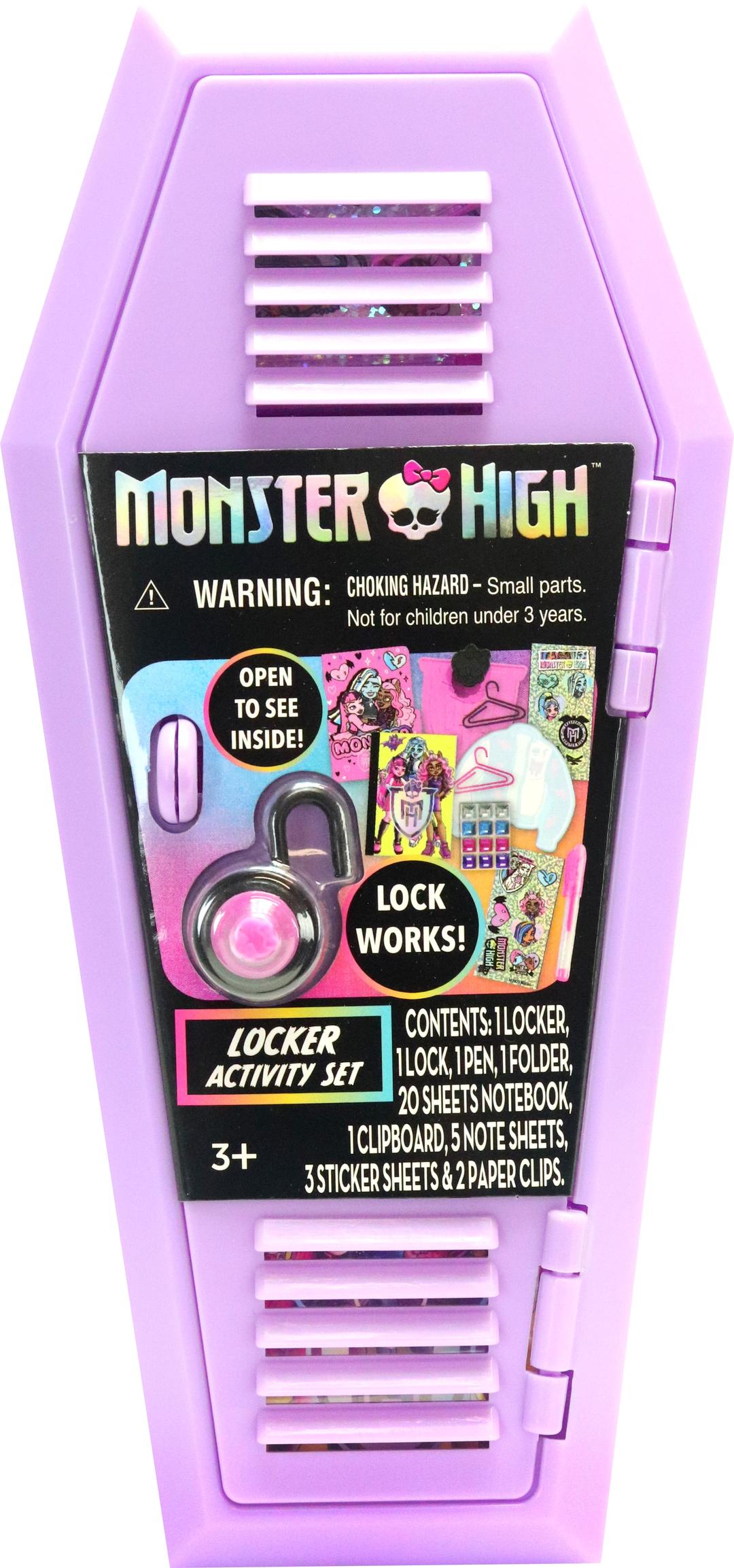 Monster High Locker Activity Set, Arts and Craft Kit, for Unisex Child Ages 3+,