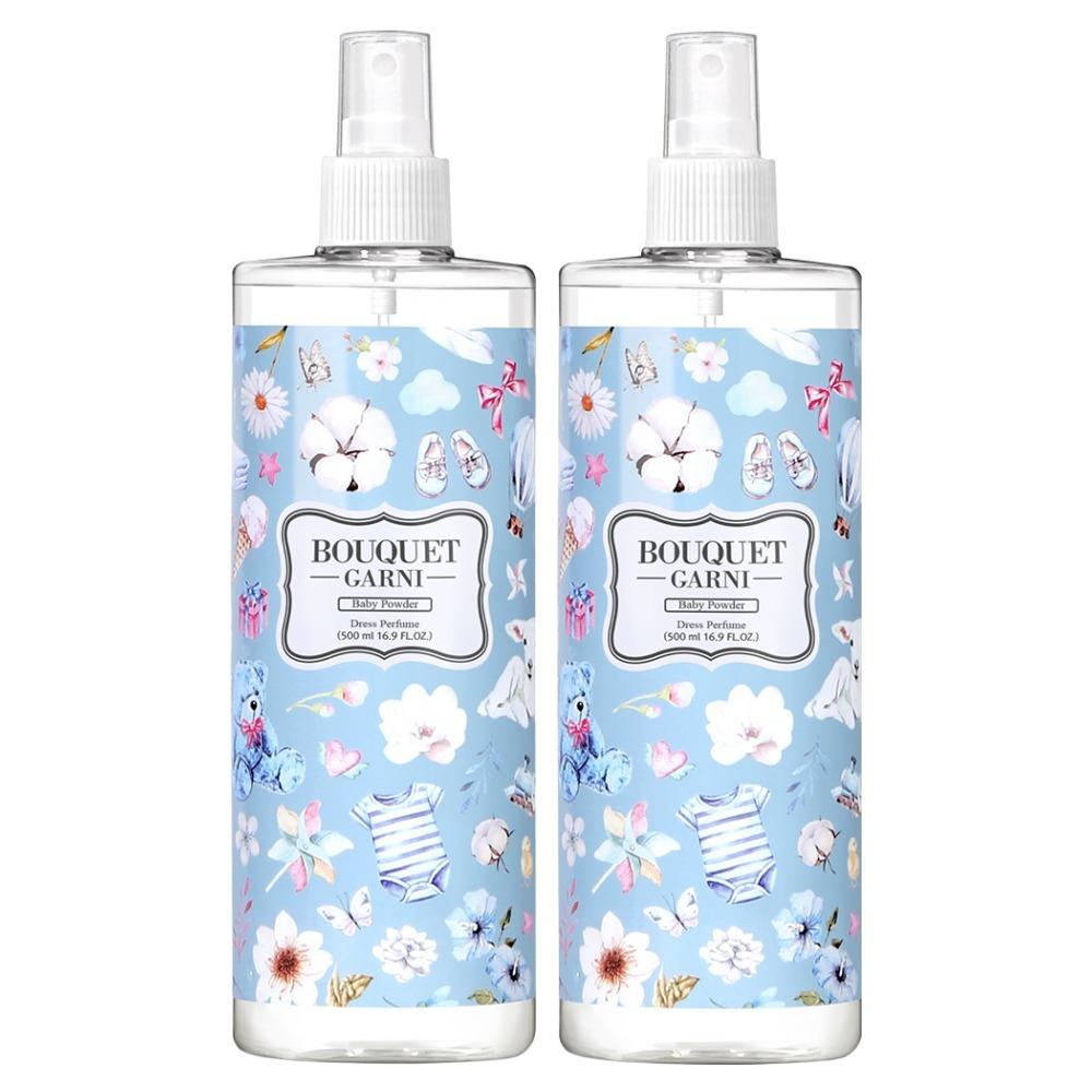 부케가르니 딥퍼퓸 섬유향수, 베이비파우더, 500ml, 2개