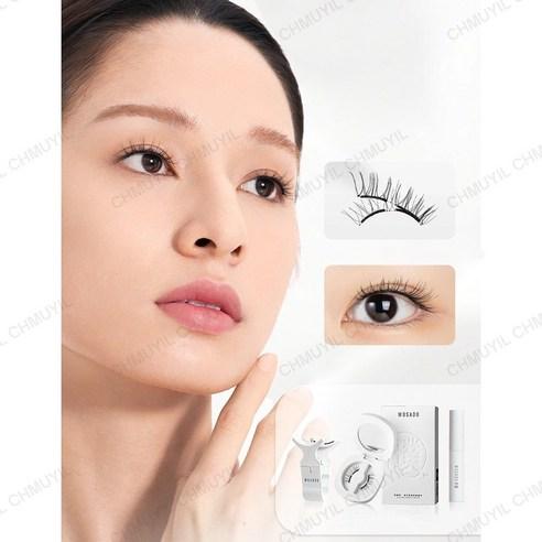 WOSADO 러블리 섹시 메이크업전용 마그네틱 자석 속눈썹 붙이기 셀프 연장 키트, 블랙1, 1개 - 속눈썹관리 소품 | 쿠팡