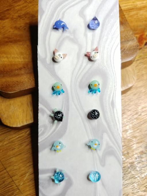 글라스펫피어싱/귀걸이(유리피어싱)