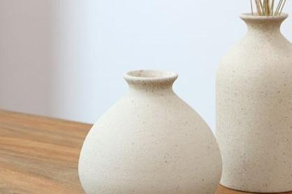 샌드 아이보리 항아리 도자기 물방울 화병