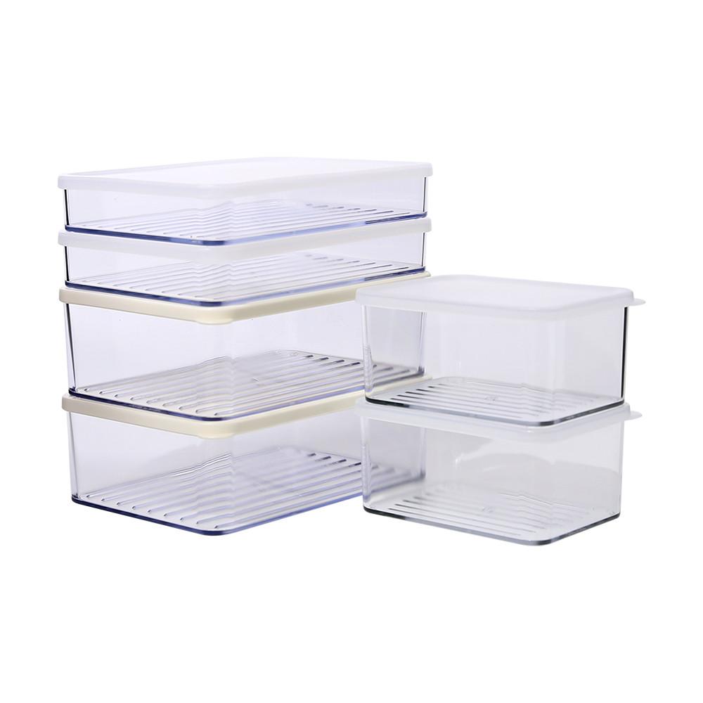 납작이깊은실속세트(깊은2호(아이보리) 2개+깊은3호(반투명) 2개+납작2호(반투명) 2개)