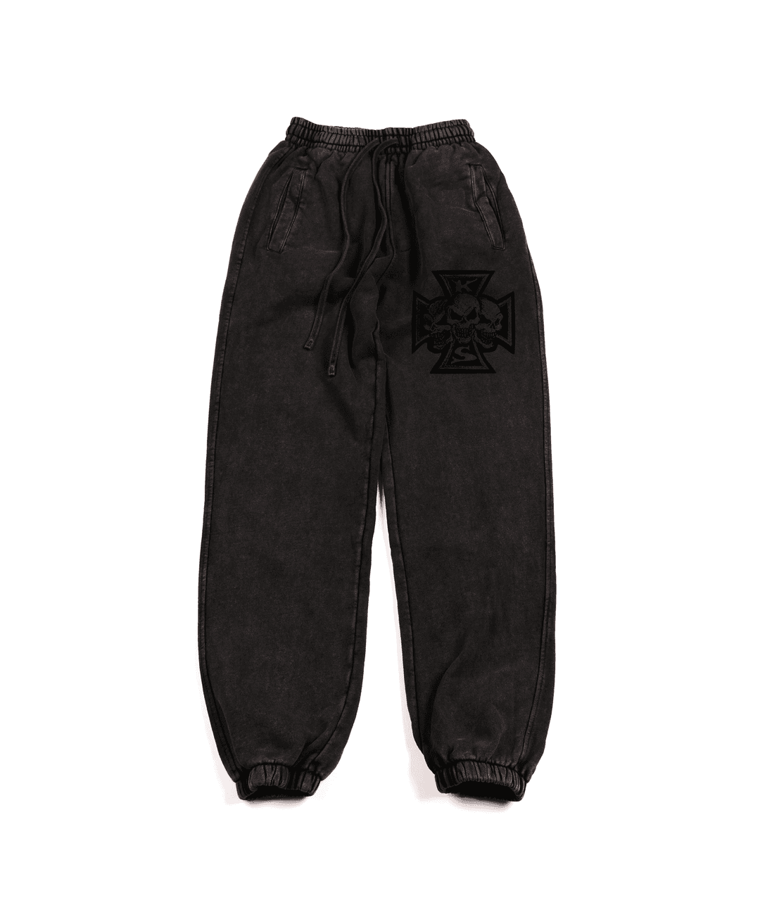 Kaveshop Skull Cross Sweatpants (Dark Brown) - S