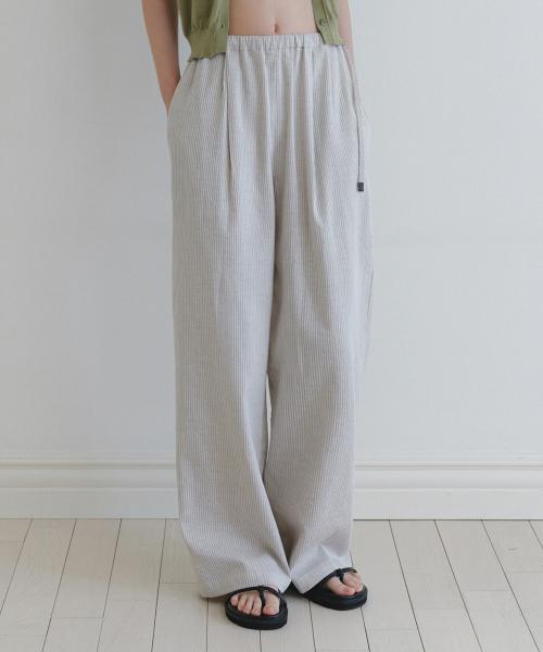 Summer stripe string pants