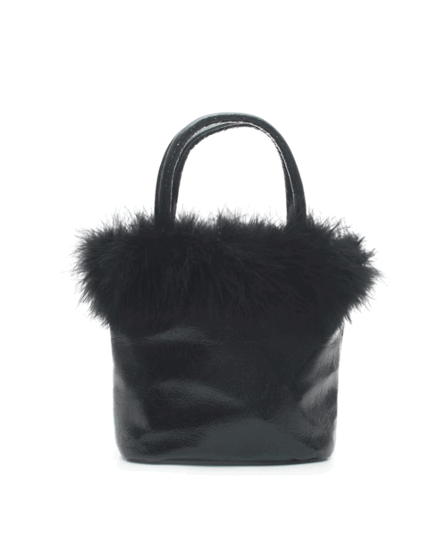 leather vanity bag