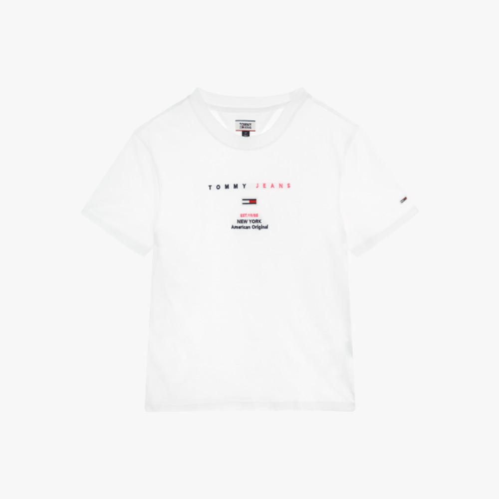 [대구백화점 II관] [타미힐피거데님]여성 코튼 로고 반소매 티셔츠(T32A1TTO026WT2AL)