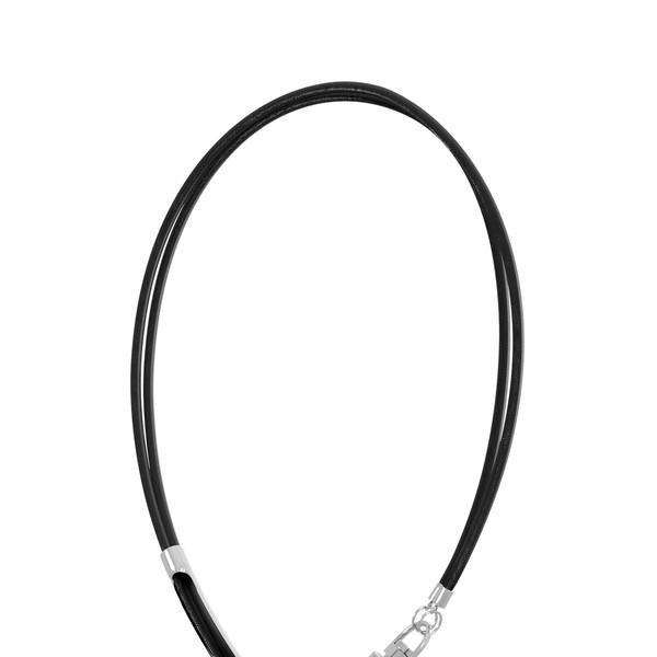 3way Leather Necklace (Black)