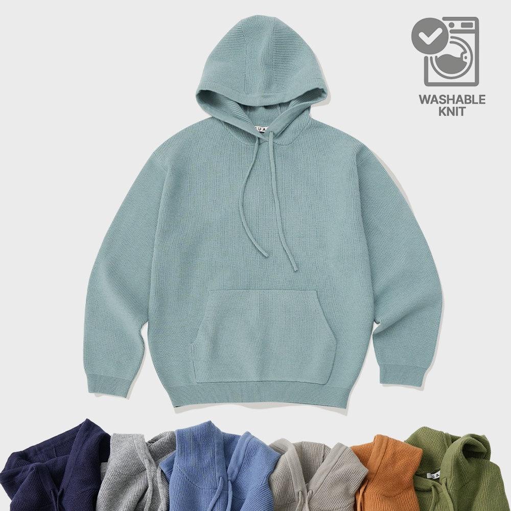 워셔블 후드 니트 - 9 COLOR