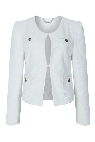 HOOKED TWEED JACKET [WHITE]