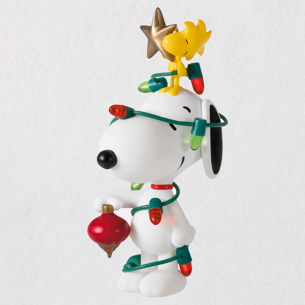 홀마크 2021 더 피너츠 스누피 우드스톡 크리스마스 트리 따라하기 오너먼트