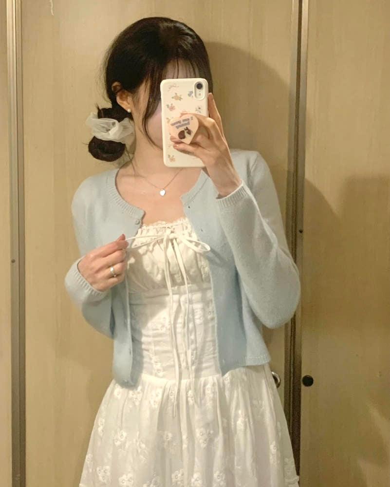 [ ~ 2/10 open sale ] 밀크소다 울 가디건 🧼🩵