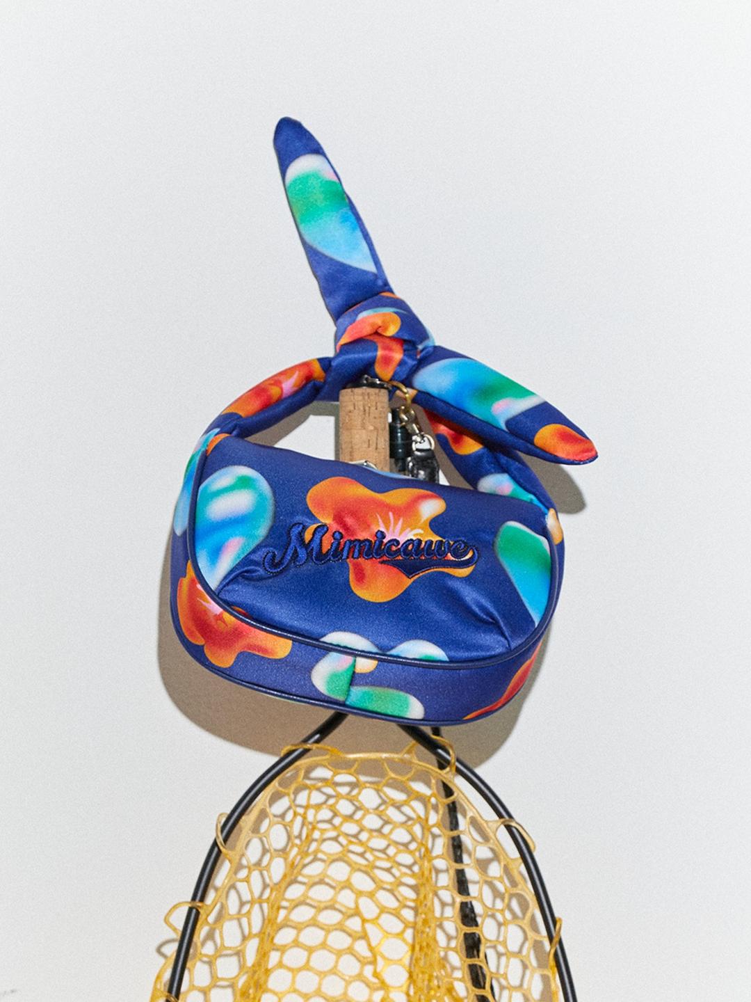 MM KNOT HOBO BAG/POPPY HEART BLUE