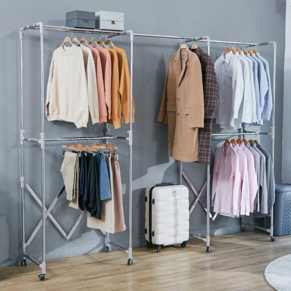 까사마루 접이식 키다리 행거 1+1 set