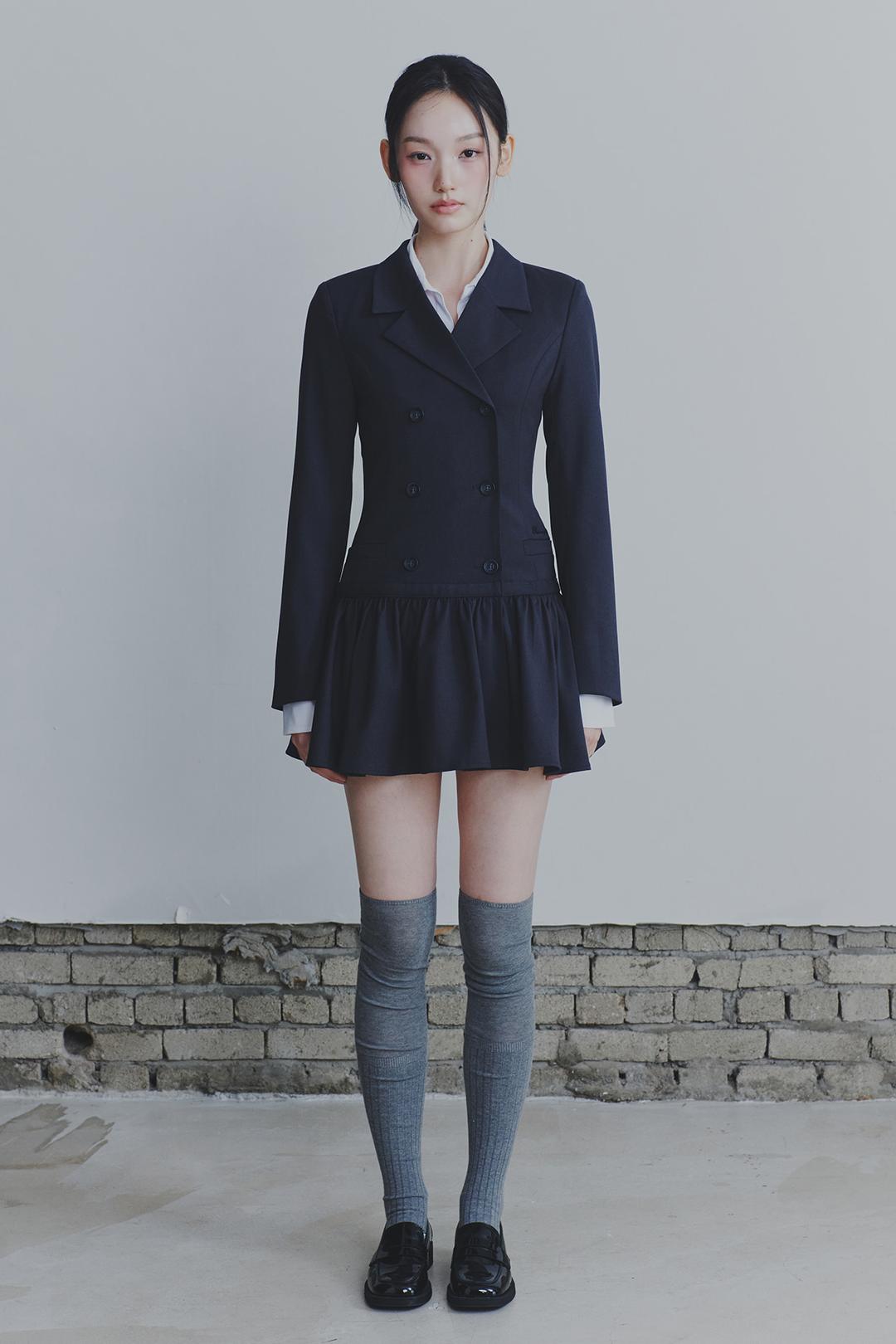 [9/15~] LIORA JACKET DRESS charcoal