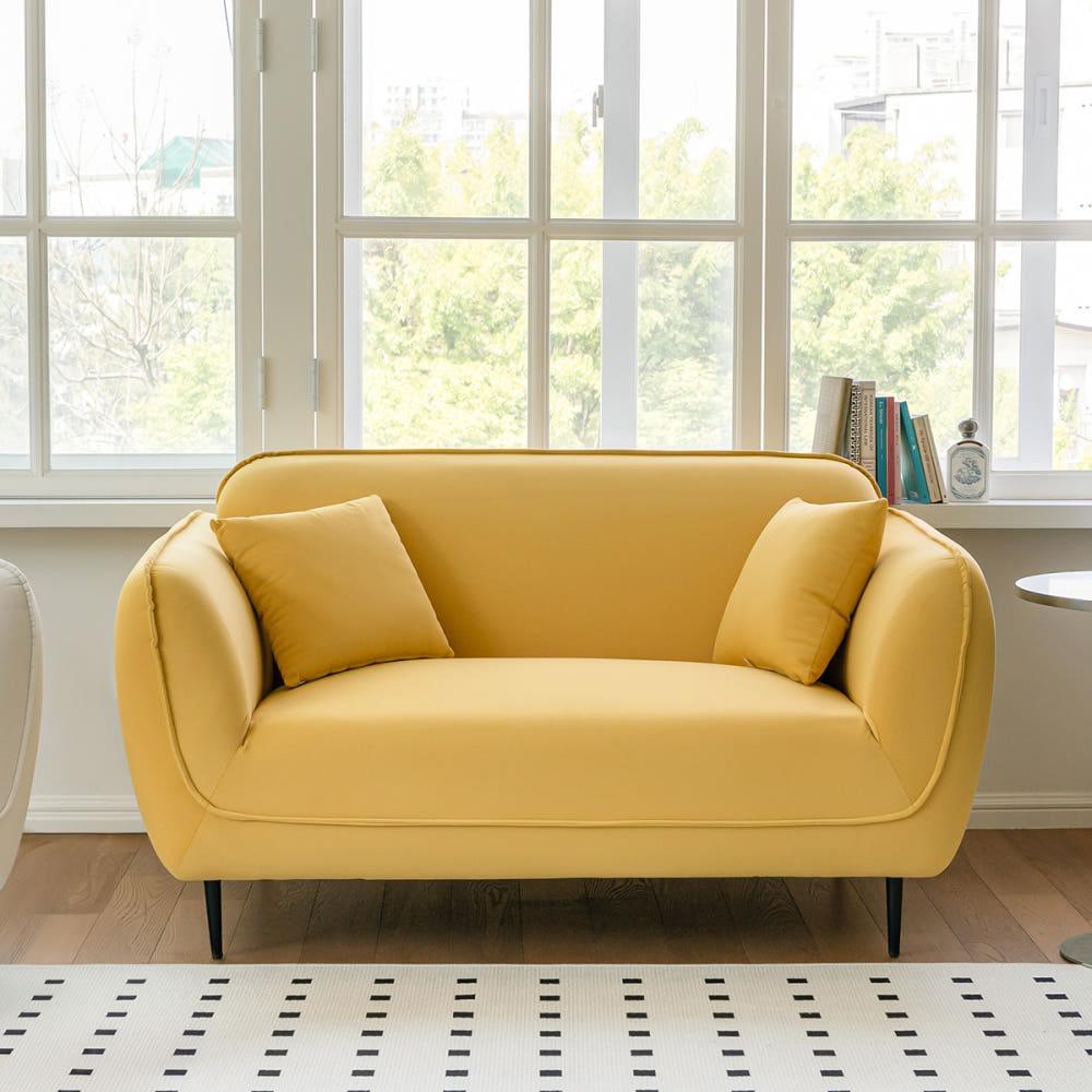 엘로 2인용 소파 패브릭 아쿠아텍스 원룸 소형