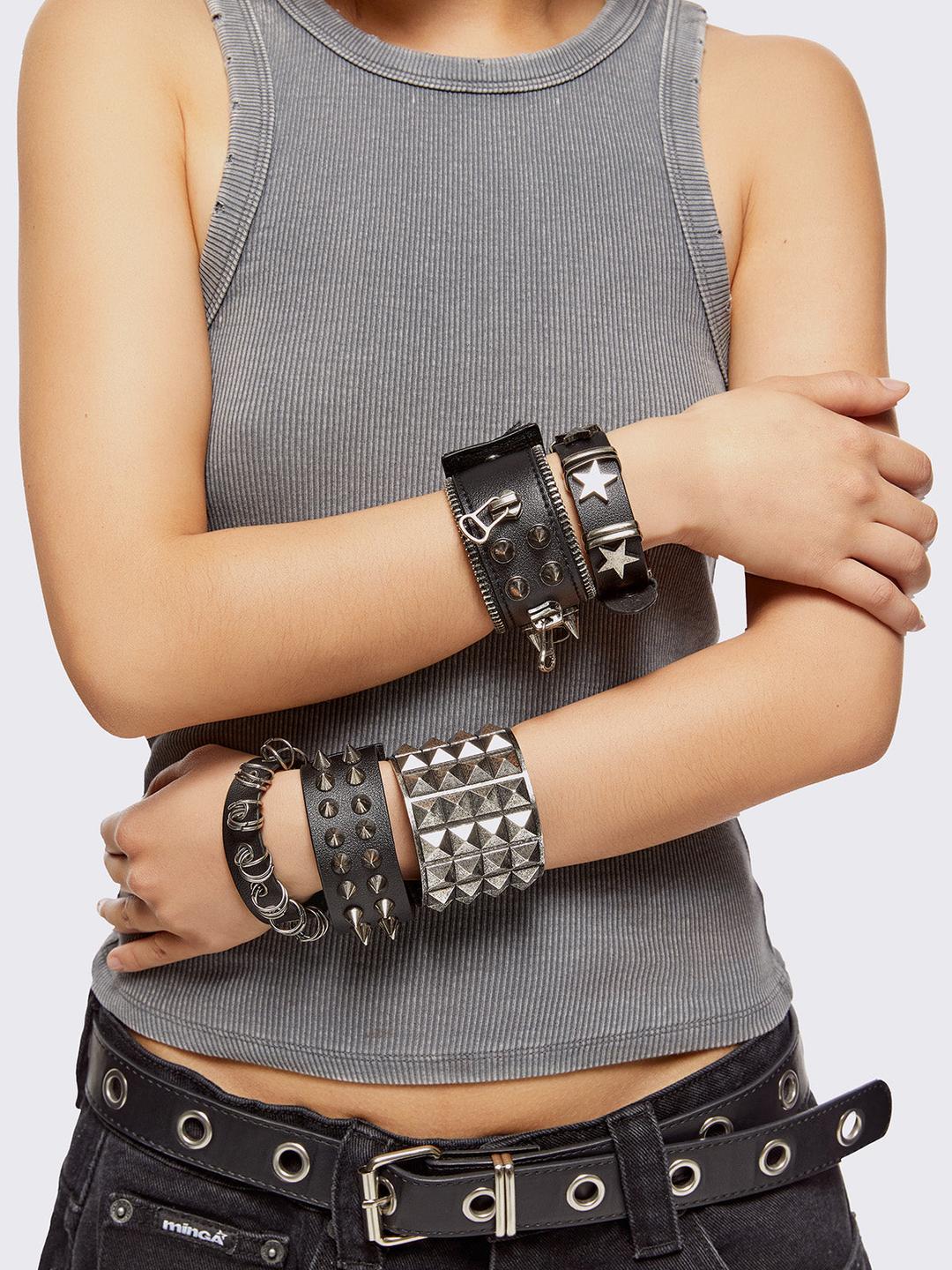 Razor Bracelet Set - One Size / Silver