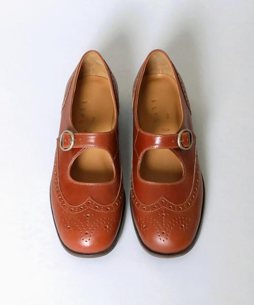 흰(HEENN)  Wingtip Brogue Mary Jane Shoes . Brandy Brown - 사이즈 & 후기 | 무신사