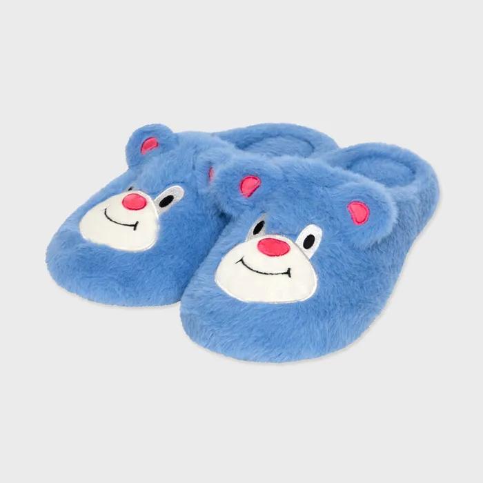 BEAR ROOM SLIPPER blue