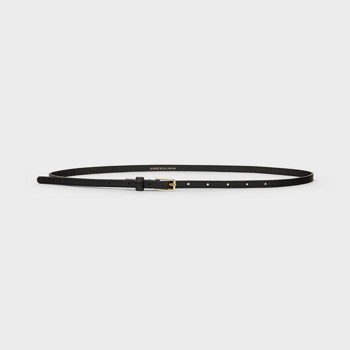 Mini Leather Belt Black