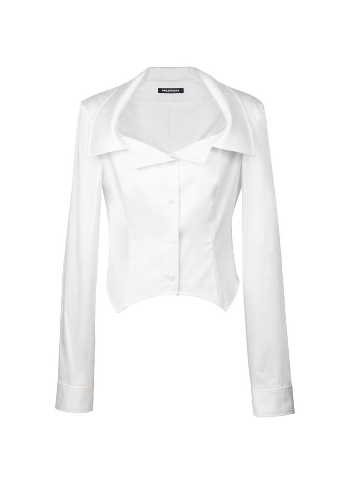 Open neck shirts (White)