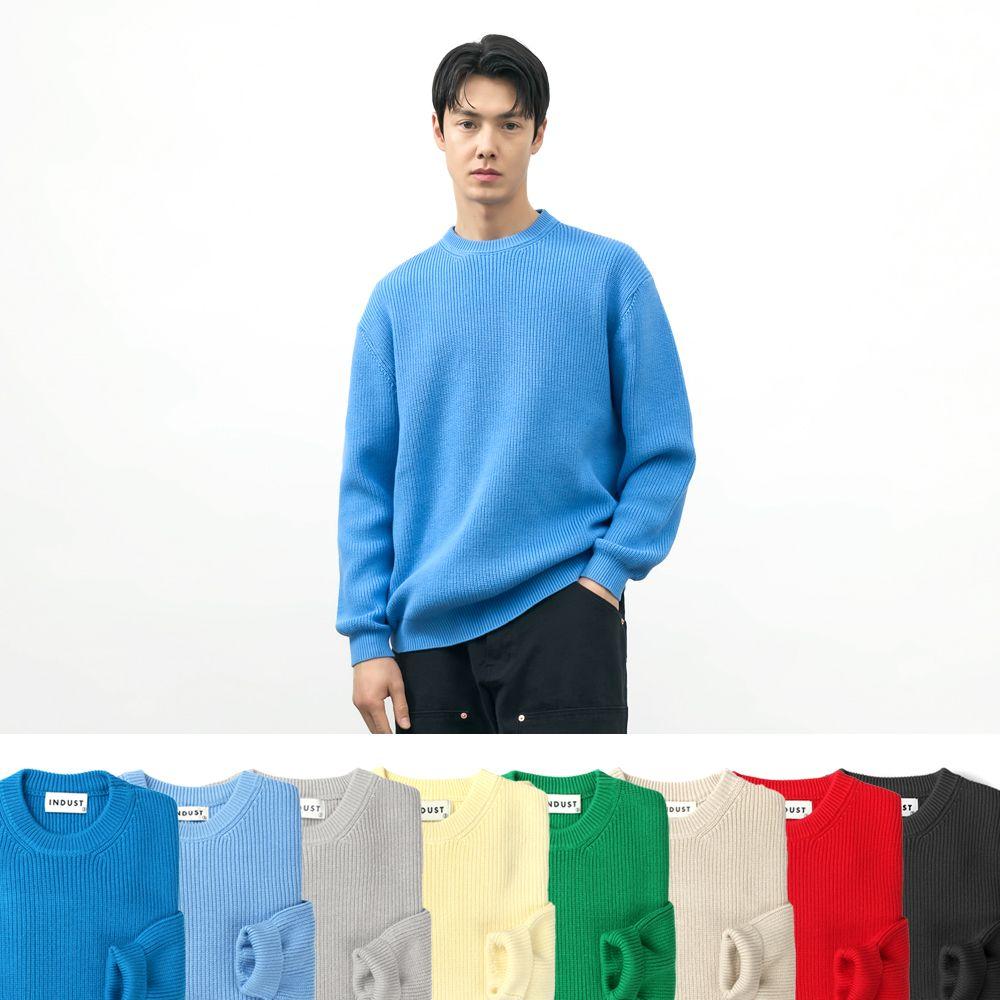 소프트터치 크루넥 하찌 니트_8COLOR