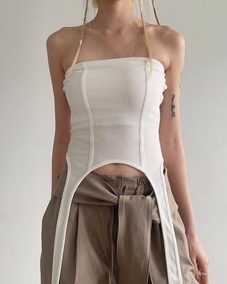 two strap tube top (3color)