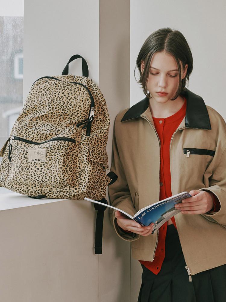 [by Atelier] 이지백팩_레오파드