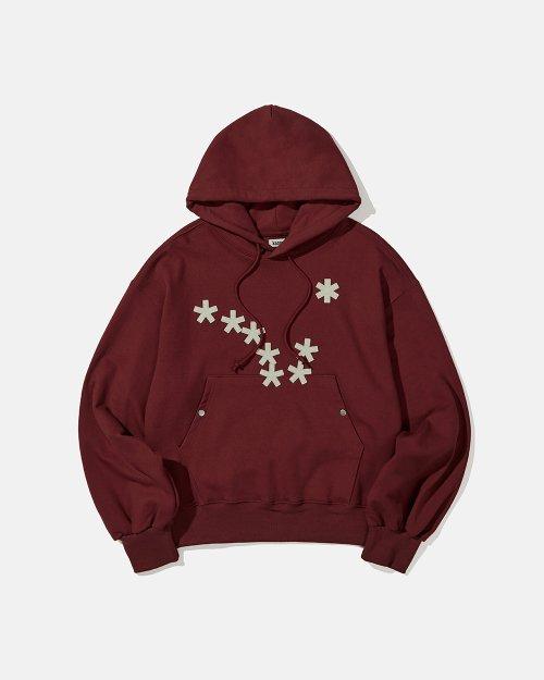 Dipper logo hoodie / Deep red